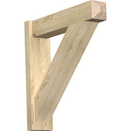 Ekena Millwork Traditional Rough Sawn Craftsman Outlooker, Douglas Fir, 6"W x 26"D x 26"H OUT06X26X26TRA04RDF